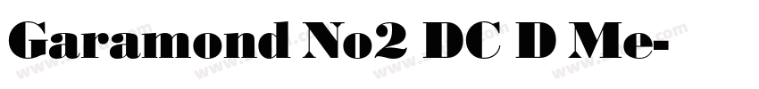 Garamond No2 DC D Me字体转换